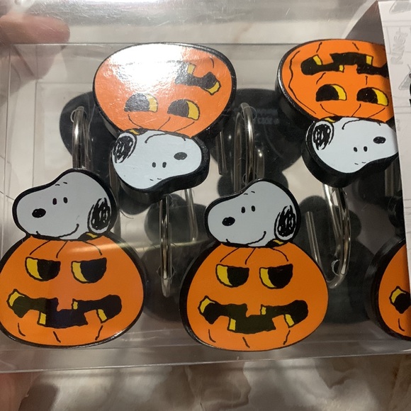 Peanuts Bath Peanuts Halloween Theme Shower Curtain Hooks Poshmark